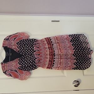 Enfocus Studio paisley print mini dress